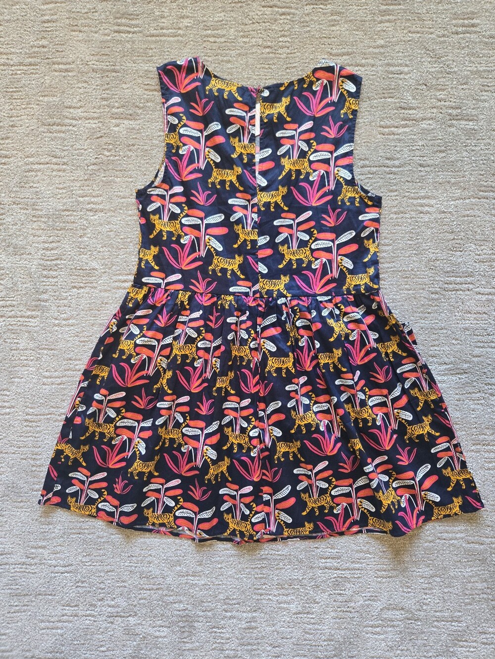 NWT ModCloth Sleeveless Babydoll Jungle Tiger Print Mini Dress Size M - Picture 6 of 10